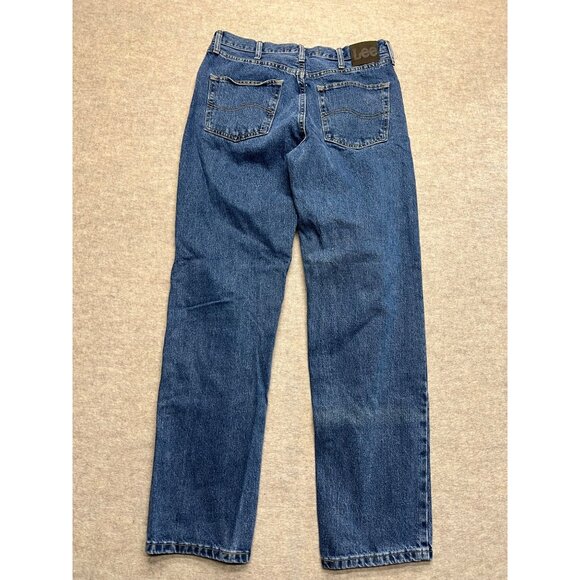 Lee Relaxed Fit Medium Wash Men's Denim Jeans 34 X 34 - Picture 4 of 10